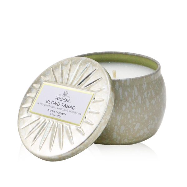 Voluspa Mini Tin Candle - Blond Tabac  127g 4.5oz on Sale