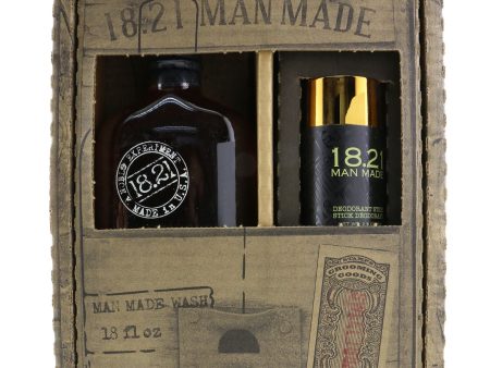 18.21 Man Made Man Made Wash & Deodorant Set - #Sweet Tobacoo: 1x Shampoo, Conditioner & Body Wash 530ml + 1x Deodorant Stick 75g  2pcs Discount