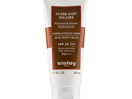 Sisley Super Soin Solaire Silky Body Cream SPF 30 UVA High Protection 168105  200ml 6.7oz Discount